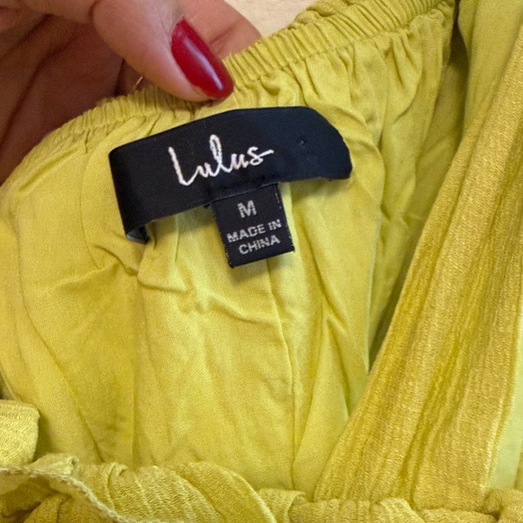 Lulu's Lemon Ruffle Blouse - Picture 6 of 7